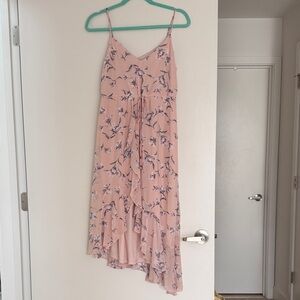 Collective Concepts Blush Floral High Low Dress